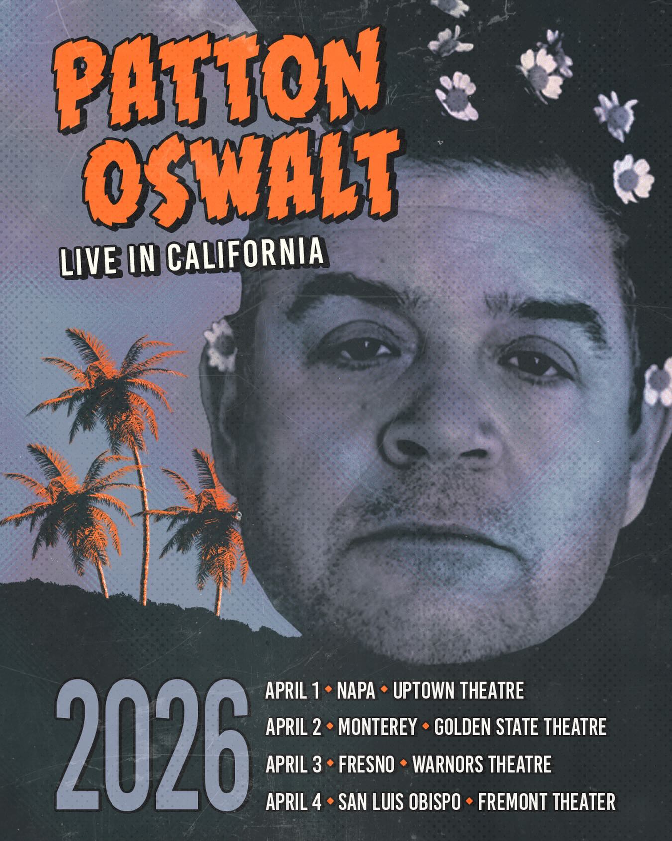 Patton Oswalt Effervescent tour Tour Poster 2026